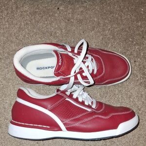 Rockport Men's Red and White Sneakers